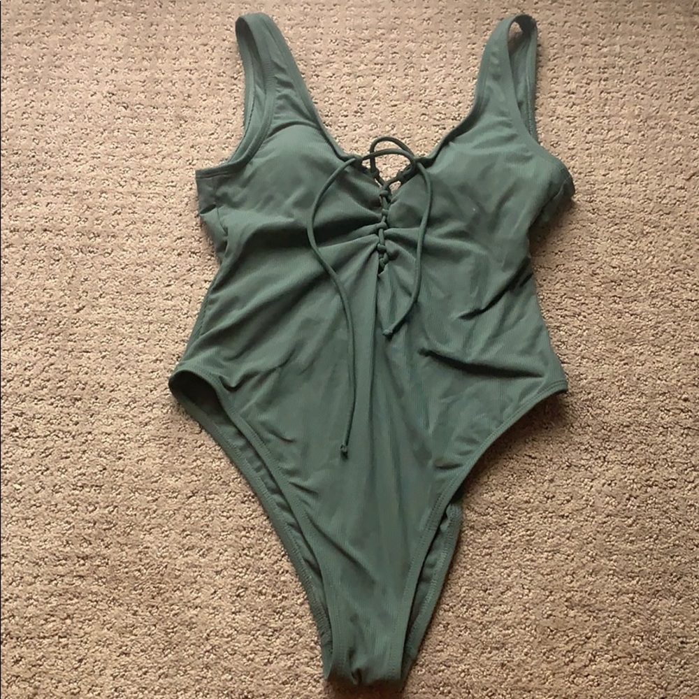 Olive green one piece